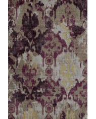 Brice Desenli Pamuk Tabanlı Yıkanabilen Kaymaz Antibakteriyel Şönil Salon Halısı