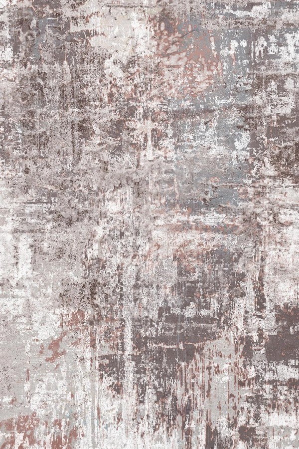 Carning Lora Desenli Pamuk Tabanlı Yıkanabilen Kaymaz Antibakteriyel Şönil Salon Halısı