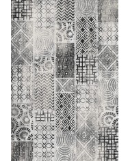 Chaz Desenli Pamuk Tabanlı Yıkanabilen Kaymaz Antibakteriyel Şönil Salon Halısı