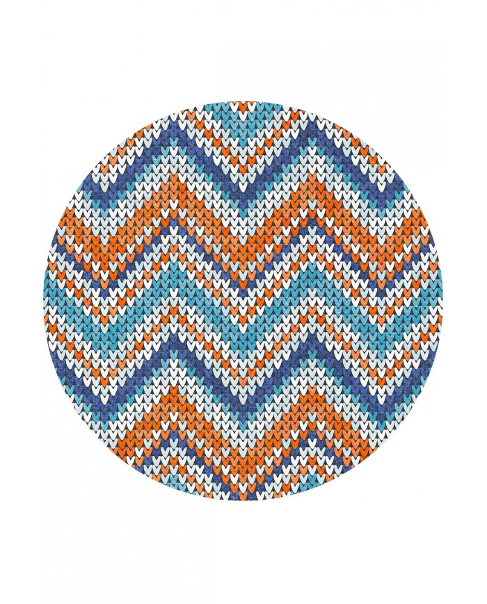 Colen Pamuk Tabanlı Yıkanabilen Kaymaz Antibakteriyel Şönil Yuvarlak Halı