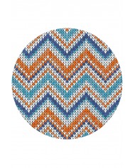 Colen Pamuk Tabanlı Yıkanabilen Kaymaz Antibakteriyel Şönil Yuvarlak Halı