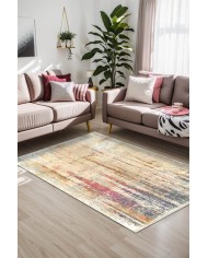 Motto Kadife Yıkanabilir Kaymaz Pamuk Tabanlı Antibakteriyel Salon Halısı