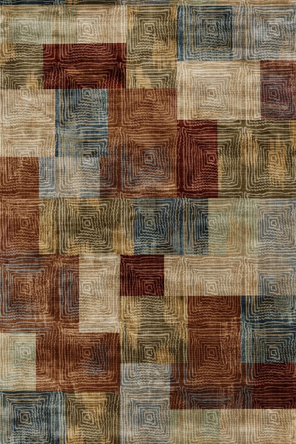 Daniela Desenli Pamuk Tabanlı Yıkanabilen Kaydırmaz Antibakteriyel Şönil Salon Halısı