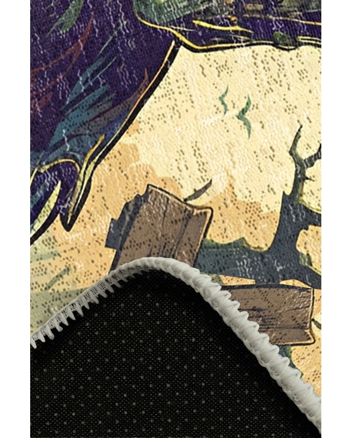 Deceta Şönil Gamer Halısı Pamuk Tabanlı Yıkanabilen Kaymaz Genç Odası Oyuncu Gaming Halısı