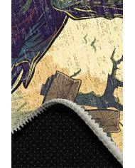 Deceta Şönil Gamer Halısı Pamuk Tabanlı Yıkanabilen Kaymaz Genç Odası Oyuncu Gaming Halısı