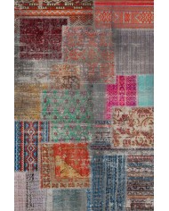 Denise Desenli Pamuk Tabanlı Yıkanabilen Kaymaz Antibakteriyel Şönil Salon Halısı