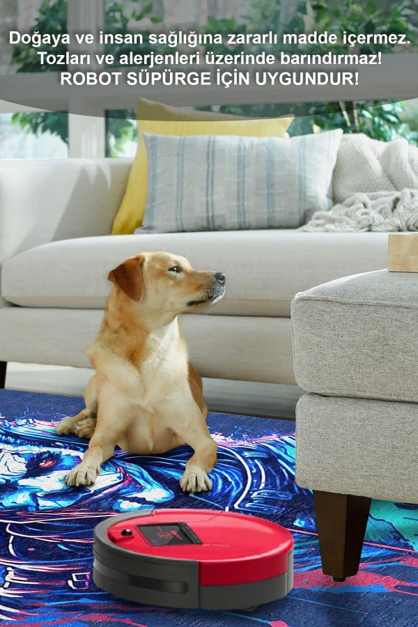 Alcohol Şönil Gamer Halısı Pamuk Tabanlı Yıkanabilen Kaymaz Genç Odası Oyuncu Gaming Halısı