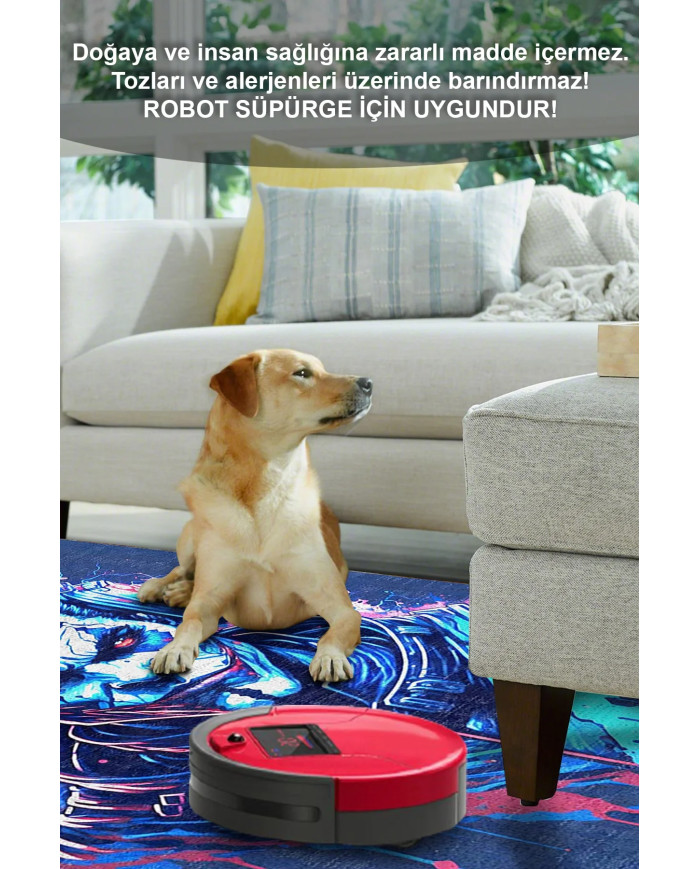 Alcohol Şönil Gamer Halısı Pamuk Tabanlı Yıkanabilen Kaymaz Genç Odası Oyuncu Gaming Halısı