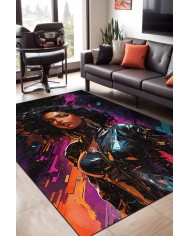 Brunet Şönil Gamer Halısı Pamuk Tabanlı Yıkanabilen Kaymaz Genç Odası Oyuncu Gaming Halısı