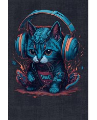 Catpeak Şönil Gamer Halısı Pamuk Tabanlı Yıkanabilen Kaymaz Genç Odası Oyuncu Gaming Halısı