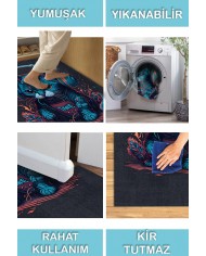 Catpeak Şönil Gamer Halısı Pamuk Tabanlı Yıkanabilen Kaymaz Genç Odası Oyuncu Gaming Halısı