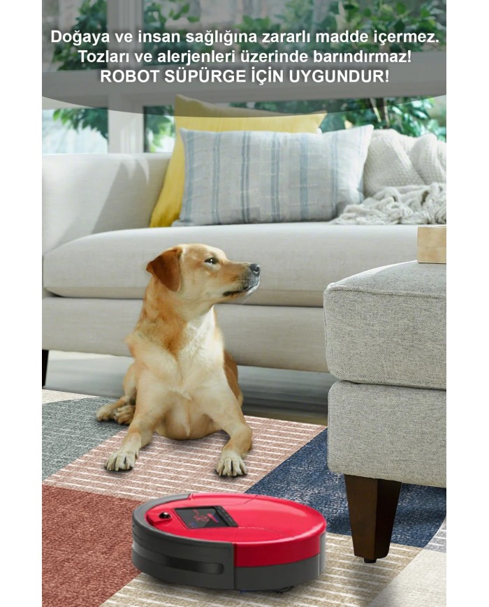 Dern Desenli Pamuk Tabanlı Yıkanabilen Kaymaz Antibakteriyel Şönil Salon Halısı