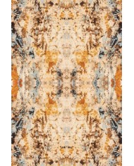 Dimitri Desenli Pamuk Tabanlı Yıkanabilen Kaymaz Antibakteriyel Şönil Salon Halısı