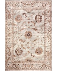 Doras Desenli Pamuk Tabanlı Yıkanabilen Kaymaz Antibakteriyel Şönil Salon Halısı