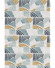 Elites Desenli Pamuk Tabanlı Yıkanabilen Kaymaz Antibakteriyel Şönil Salon Halısı