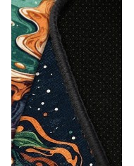 Detals Pamuk Tabanlı Yıkanabilen Kaydırmaz Antibakteriyel Şönil Mutfak Halısı