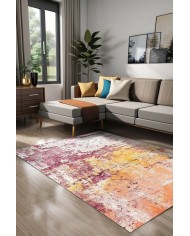 Sally Kadife Yıkanabilir Kaymaz Pamuk Tabanlı Antibakteriyel Salon Halısı