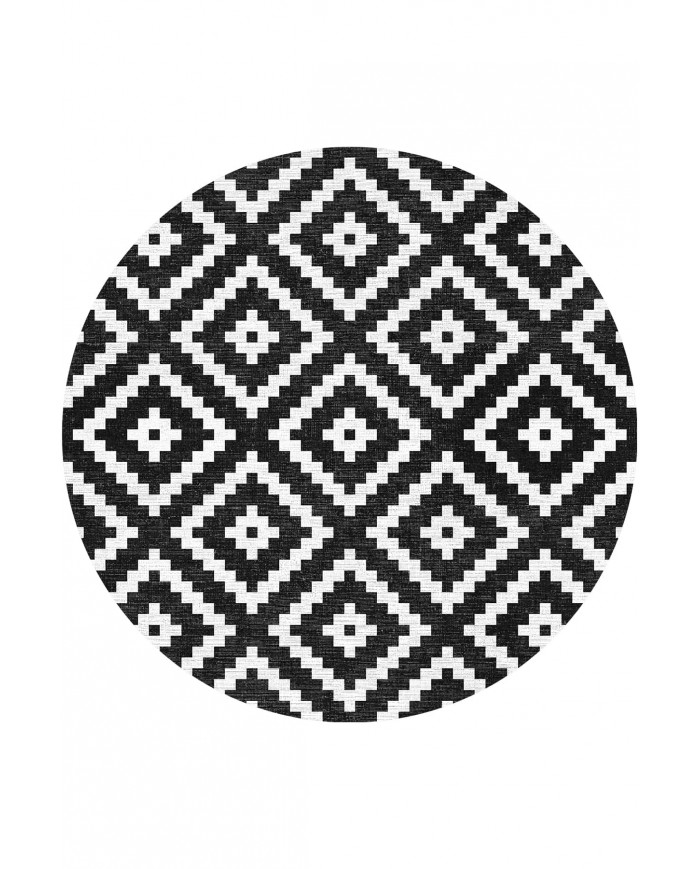 Elas Pamuk Tabanlı Yıkanabilen Kaymaz Antibakteriyel Şönil Yuvarlak Halı