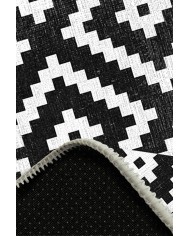 Elas Pamuk Tabanlı Yıkanabilen Kaymaz Antibakteriyel Şönil Yuvarlak Halı