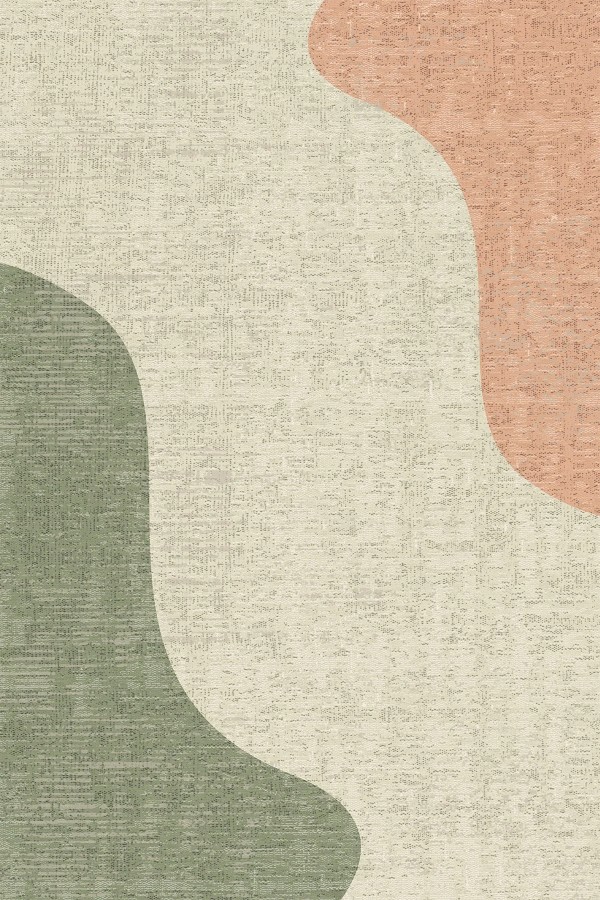 Epose Desenli Pamuk Tabanlı Yıkanabilen Kaymaz Antibakteriyel Şönil Salon Halısı