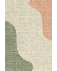 Epose Desenli Pamuk Tabanlı Yıkanabilen Kaymaz Antibakteriyel Şönil Salon Halısı