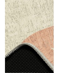 Epose Desenli Pamuk Tabanlı Yıkanabilen Kaymaz Antibakteriyel Şönil Salon Halısı