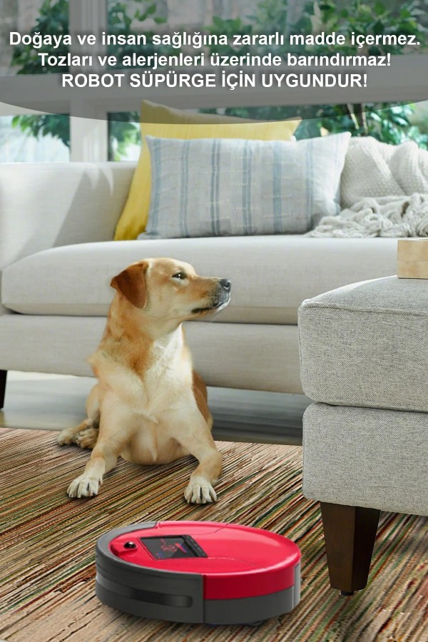 Erika Desenli Pamuk Tabanlı Yıkanabilen Kaymaz Antibakteriyel Şönil Salon Halısı