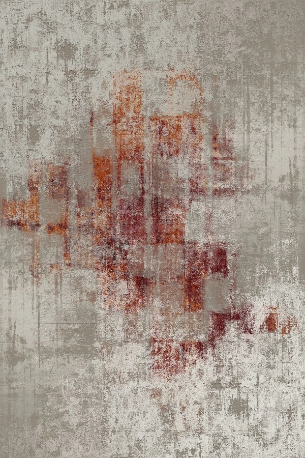 Erin  Desenli Pamuk Tabanlı Yıkanabilen Kaymaz Antibakteriyel Şönil Salon Halısı