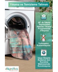 Starz Kadife Yıkanabilir Kaymaz Pamuk Tabanlı Antibakteriyel Salon Halısı