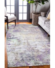 Arden Desenli Pamuk Tabanlı Yıkanabilen Kaymaz Antibakteriyel Şönil Salon Halısı