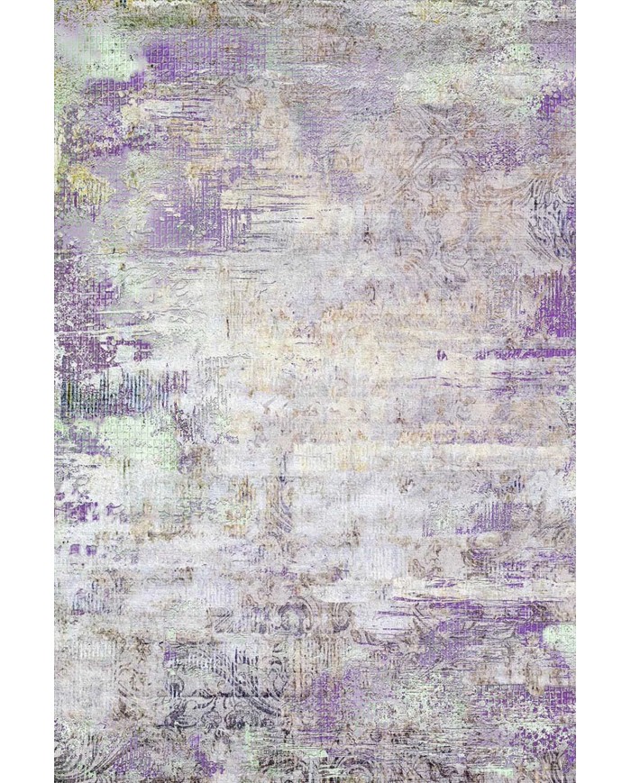 Arden Desenli Pamuk Tabanlı Yıkanabilen Kaymaz Antibakteriyel Şönil Salon Halısı