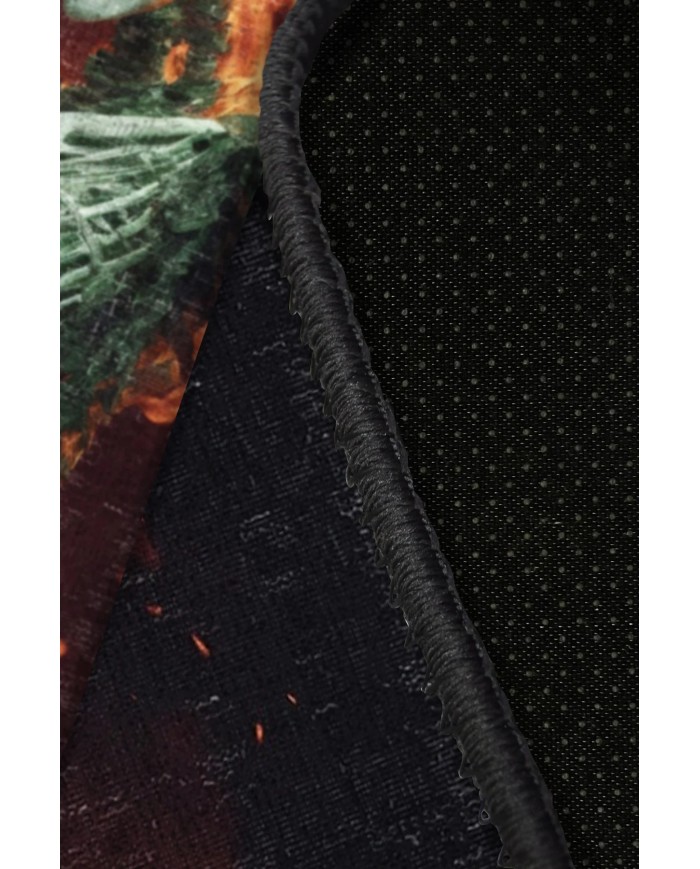 Flame Şönil Gamer Halısı Pamuk Tabanlı Yıkanabilen Kaymaz Genç Odası Oyuncu Gaming Halısı