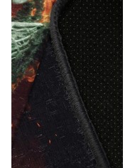 Flame Şönil Gamer Halısı Pamuk Tabanlı Yıkanabilen Kaymaz Genç Odası Oyuncu Gaming Halısı