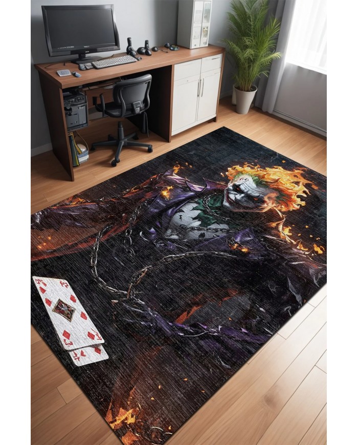 Funster Şönil Gamer Halısı Pamuk Tabanlı Yıkanabilen Kaymaz Genç Odası Oyuncu Gaming Halısı