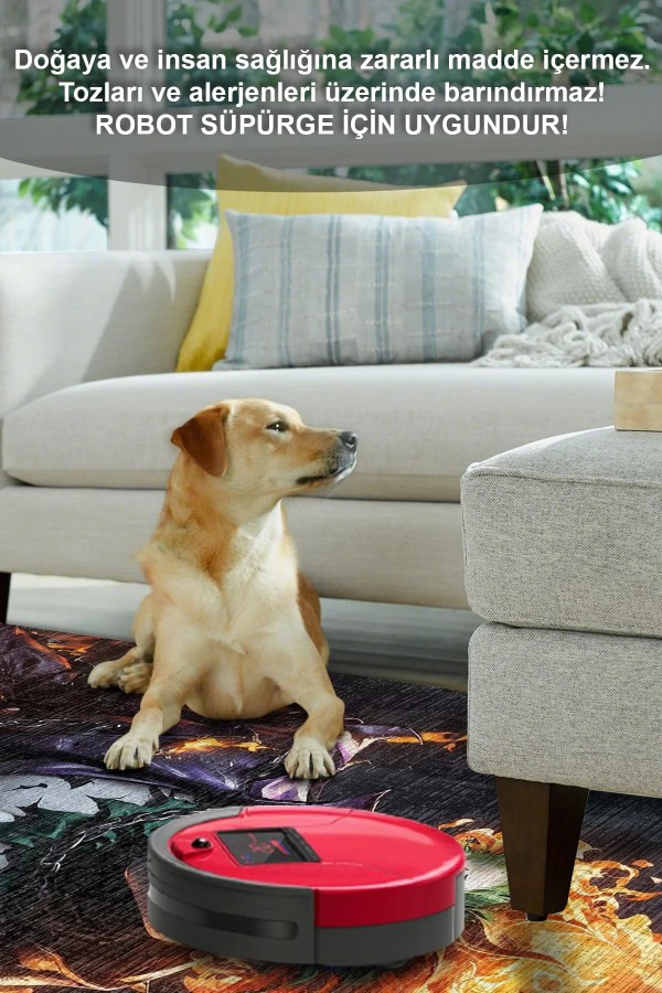 Funster Şönil Gamer Halısı Pamuk Tabanlı Yıkanabilen Kaymaz Genç Odası Oyuncu Gaming Halısı