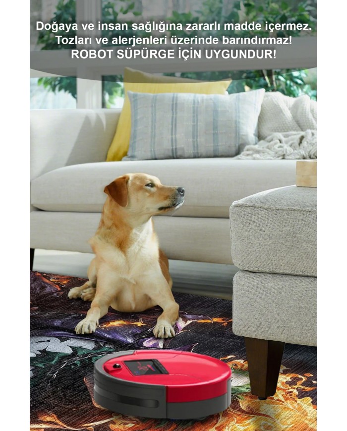 Funster Şönil Gamer Halısı Pamuk Tabanlı Yıkanabilen Kaymaz Genç Odası Oyuncu Gaming Halısı