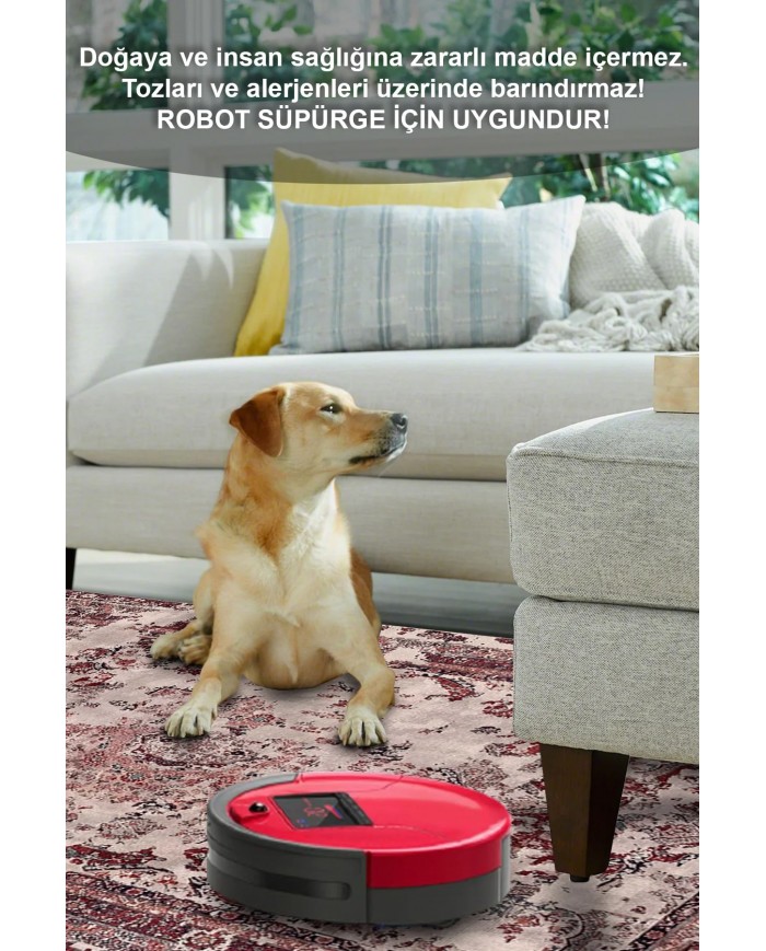 Giah Desenli Pamuk Tabanlı Yıkanabilen Kaymaz Antibakteriyel Şönil Salon Halısı