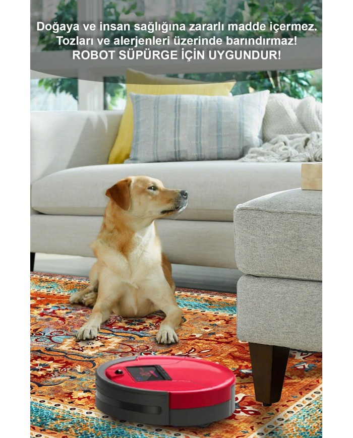 Golin Desenli Pamuk Tabanlı Yıkanabilen Kaymaz Antibakteriyel Şönil Salon Halısı