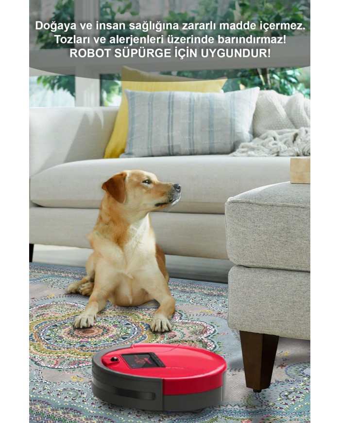 Jaif Desenli Pamuk Tabanlı Yıkanabilen Kaymaz Antibakteriyel Şönil Salon Halısı