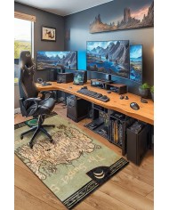 Groundplay Şönil Gamer Halısı Pamuk Tabanlı Yıkanabilen Kaymaz Genç Odası Oyuncu Gaming Halısı