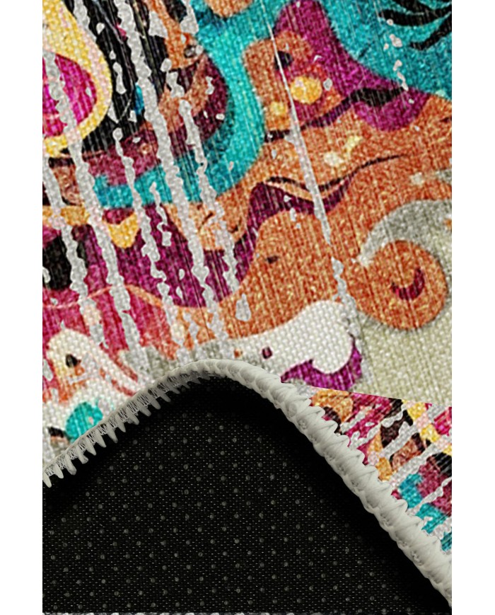 Guitar Şönil Gamer Halısı Pamuk Tabanlı Yıkanabilen Kaymaz Genç Odası Oyuncu Gaming Halısı