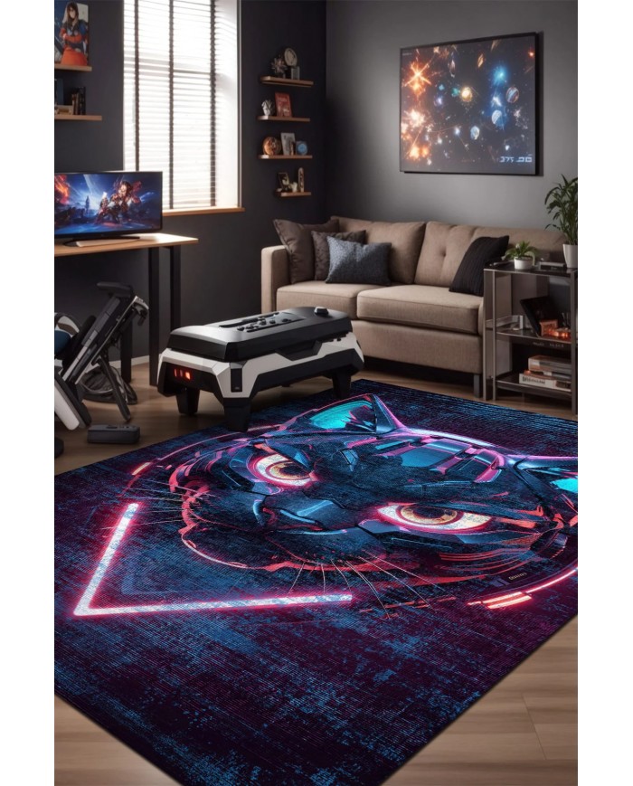 Head Şönil Gamer Halısı Pamuk Tabanlı Yıkanabilen Kaymaz Genç Odası Oyuncu Gaming Halısı