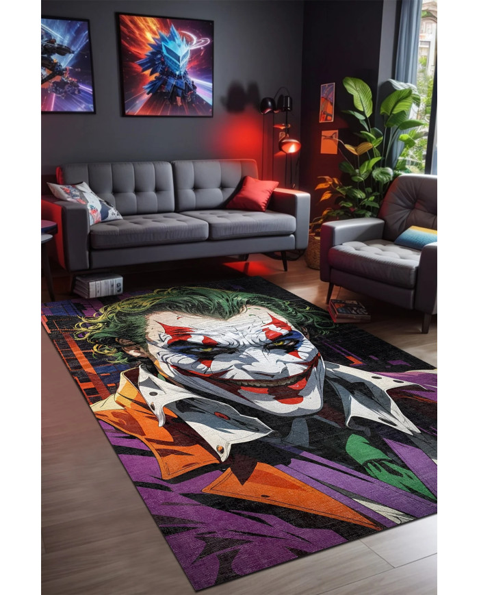 Jocular Şönil Gamer Halısı Pamuk Tabanlı Yıkanabilen Kaymaz Genç Odası Oyuncu Gaming Halısı