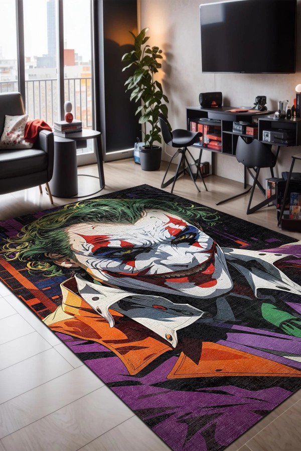 Jocular Şönil Gamer Halısı Pamuk Tabanlı Yıkanabilen Kaymaz Genç Odası Oyuncu Gaming Halısı