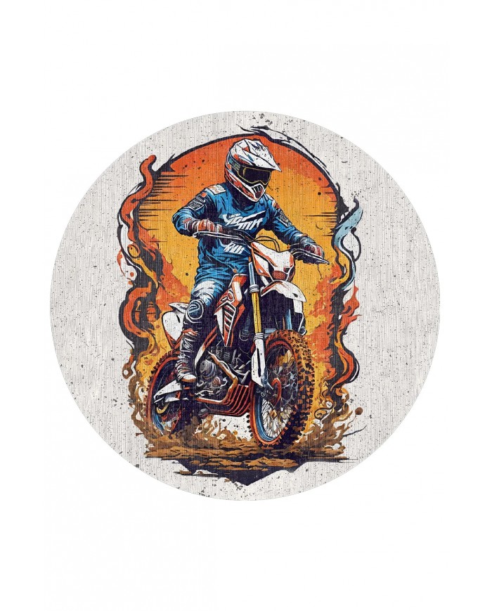 Helmet Pamuk Tabanlı Yıkanabilen Kaymaz Antibakteriyel Şönil Yuvarlak Halı