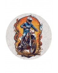 Helmet Pamuk Tabanlı Yıkanabilen Kaymaz Antibakteriyel Şönil Yuvarlak Halı