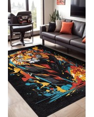 Lions Şönil Gamer Halısı Pamuk Tabanlı Yıkanabilen Kaymaz Genç Odası Oyuncu Gaming Halısı