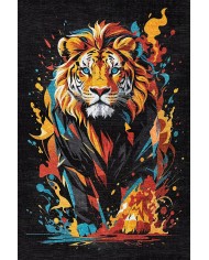 Lions Şönil Gamer Halısı Pamuk Tabanlı Yıkanabilen Kaymaz Genç Odası Oyuncu Gaming Halısı