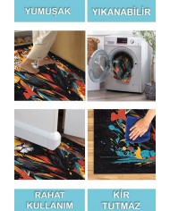 Lions Şönil Gamer Halısı Pamuk Tabanlı Yıkanabilen Kaymaz Genç Odası Oyuncu Gaming Halısı