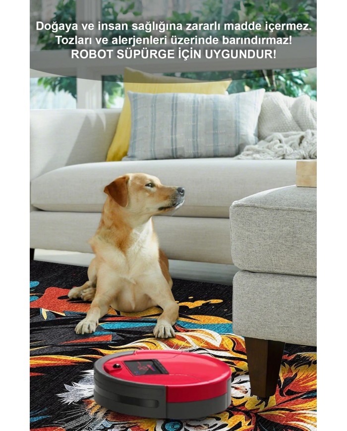 Lions Şönil Gamer Halısı Pamuk Tabanlı Yıkanabilen Kaymaz Genç Odası Oyuncu Gaming Halısı